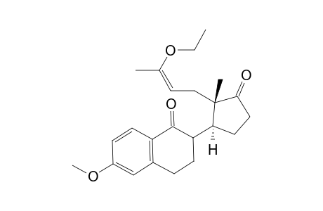 2-[(1S,2S)-2-((Z)-3-Ethoxy-but-2-enyl)-2-methyl-3-oxo-cyclopentyl]-6-methoxy-3,4-dihydro-2H-naphthalen-1-one