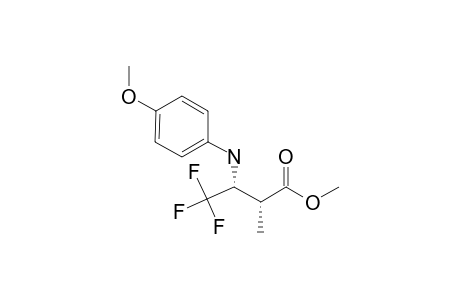 (+/-)-(2R*,3R*)-METHYL-4,4,4-TRIFLUORO-3-(4-METHOXYANILINO)-2-METHYLBUTANOATE