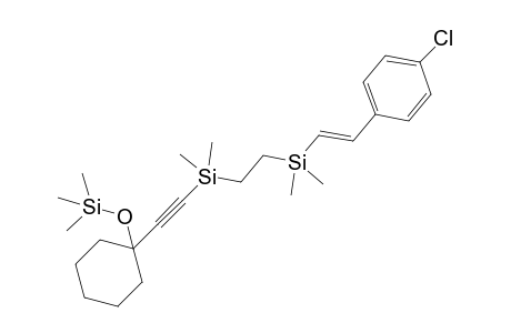 [(E)-2-(4-chlorophenyl)vinyl]-[2-[dimethyl-[2-(1-trimethylsilyloxycyclohexyl)ethynyl]silyl]ethyl]-dimethyl-silane
