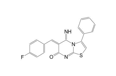 (6Z)-6-(4-fluorobenzylidene)-5-imino-3-phenyl-5,6-dihydro-7H-[1,3]thiazolo[3,2-a]pyrimidin-7-one