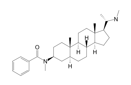 HOOKERIANAMIDE-I;20-(N-METHYLAMINO)-3-BETA-(N-METHYLBENZAMIDO)-5-ALPHA-PREGNANE