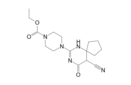 1-piperazinecarboxylic acid, 4-(10-cyano-9-oxo-6,8-diazaspiro[4.5]dec-7-en-7-yl)-, ethyl ester