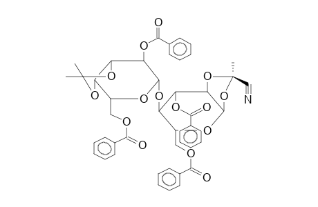 3,6-DI-O-BENZOYL-4-O-(2,6-DI-O-BENZOYL-3,4-O-ISOPROPYLIDENE-BETA-D-GALACTOPYRANOSYL)-1,2-O-[1-(EXO-CYANO)ETHYLIDENE]-ALPHA-D-GLUCOPYRANOSE