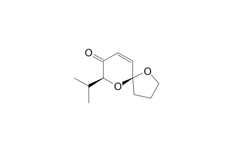 1,6-Dioxaspiro[4.5]dec-9-en-8-one, 7-(1-methylethyl)-, cis-(.+-.)-