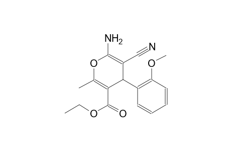ethyl 6-amino-5-cyano-4-(2-methoxyphenyl)-2-methyl-4H-pyran-3-carboxylate