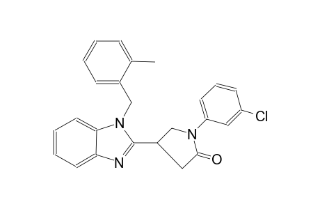 2-pyrrolidinone, 1-(3-chlorophenyl)-4-[1-[(2-methylphenyl)methyl]-1H-benzimidazol-2-yl]-