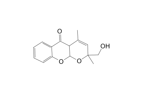 2-(Hydroxymethyl)-2,4-dimethyl-4a,10a-dihydro-2H,5H-pyrano[2,3-b]chromen-5-one