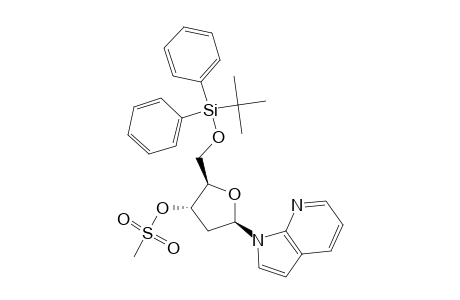 1-{2-DEOXY-5-O-[(1,1-DIMETHYLETHYL)-DIPHENYLSILYL]-3-O-MESYL-BETA-D-ERYTHRO-PENTOFURANOSYL}-1H-PYRROLO-[2,3-B]-PYRIDINE