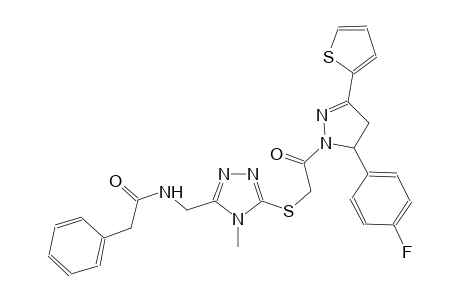 benzeneacetamide, N-[[5-[[2-[5-(4-fluorophenyl)-4,5-dihydro-3-(2-thienyl)-1H-pyrazol-1-yl]-2-oxoethyl]thio]-4-methyl-4H-1,2,4-triazol-3-yl]methyl]-