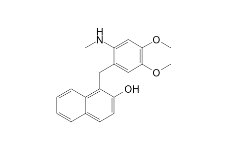 1-(2'-Methylamino-4',5'-dimethoxybenzyl)-2-naphthol