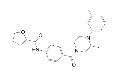 N-(4-{[3-methyl-4-(3-methylphenyl)-1-piperazinyl]carbonyl}phenyl)tetrahydro-2-furancarboxamide