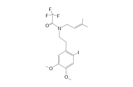 N-[2-(2-Iodo-4,5-dimethoxyphenyl)ethyl]-N-(3-methylbut-2-enyl).alpha.-trifluoroacetamide