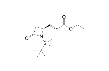 (4S,1'E)-1-(tert-Butyldimethylsilyl)-4-(2'-ethoxycarbonylprop-1'-enyl)azetidin-2-one