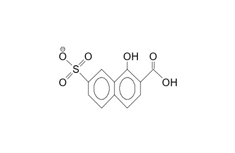 1-Hydroxy-7-sulfonato-2-naphthoic acid, anion