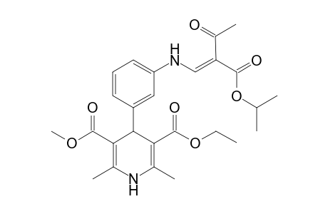 Ethyl Methyl 4-{3'-(2"-acetyl-2"-isopropoxycarbonyl)ethenyl]amino}phenyl-1,4-dihydro-2,6-dimethylpyridine-3,5-dicarboxylate