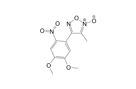 4-(4,5-dimethoxy-2-nitro-phenyl)-3-methyl-2-oxidanidyl-1,2,5-oxadiazol-2-ium
