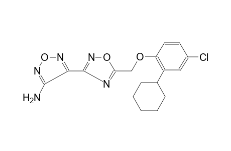 4-[5-(4-Chloro-2-cyclohexyl-phenoxymethyl)-[1,2,4]oxadiazol-3-yl]-furazan-3-ylamine