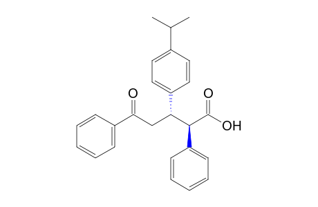 erythro-4-BENZOYL-3-(p-CUMENYL)-2-PHENYLBUTYRIC ACID