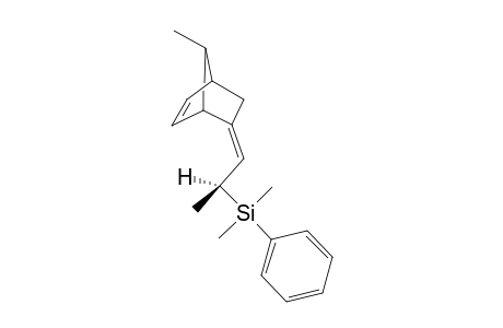 (1RS,4SR,7RS,2'RS)-(E)-and (1RS,4SR,7RS,2'SR)-(Z)-1-Methyl-2-(7-methylbicyclo[2.2.1]hept-5-en-2-ylidene)ethyldimethylphenylsilane