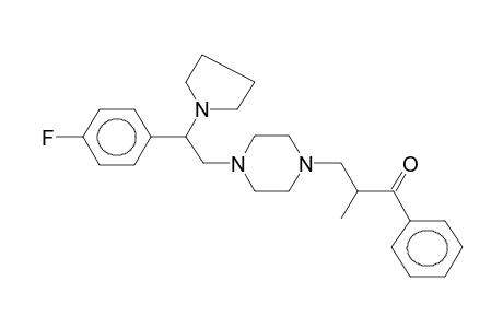 1-(2-BENZOYLPROPYL)-4-[2-(4-FLUOROPHENYL)-2-PYRROLIDINOETHYL]PIPERAZINE