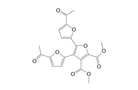 4,5-bis(5-acetyl-2-furanyl)furan-2,3-dicarboxylic acid dimethyl ester