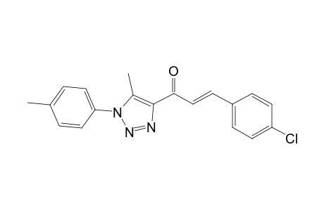 (E)-3-(4-chlorophenyl)-1-(5-methyl-1-p-tolyl-1H-1,2,3-triazol-4-yl)-prop-2-en-1-one