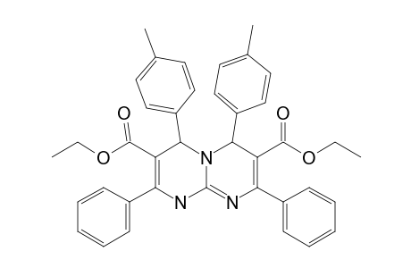 diethyl 4,6-bis(4-methylphenyl)-2,8-di(phenyl)-6,9-dihydro-4H-pyrimido[1,2-a]pyrimidine-3,7-dicarboxylate