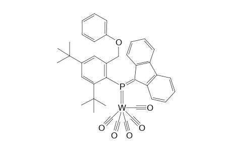 Pentacarbonyl{[2,4-di-t-butyl-6-(phenyloxymethyl)phenyl](9-fluorenylidene)phosphine}tungsten