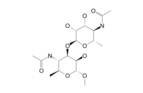 3-O-(ALPHA-D-4-ACETAMIDO-6-DEOXY-MANNOPYRANOSYL)-ALPHA-D-1-ALPHA-METHOXY-4-ACETAMIDO-6-DEOXY-MANNOPYRANOSIDE