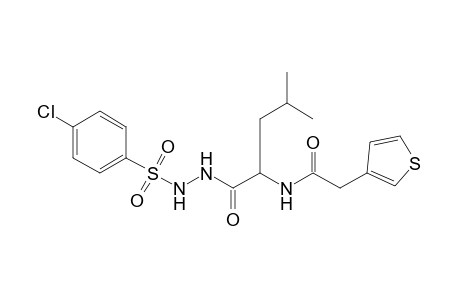 1-[(p-chlorophenyl)sulfonyl]-2-{N-[(3-thienyl)acetyl]leucyl}hydrazine