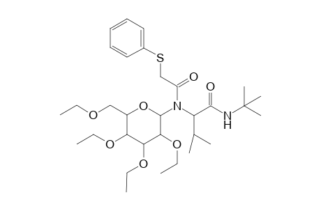 N'-tert-butyl-valine-N-(2,3,4,6-tetra-O-ethyl-.beta.,D-glucopyranosylamine)phenylthioacetic acid dev.