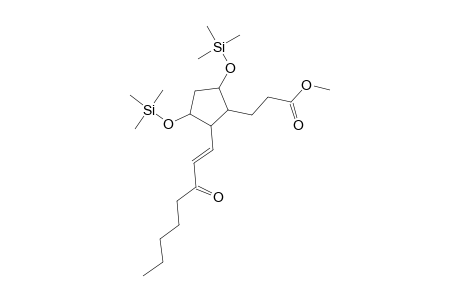Cyclopentanepropanoic acid, 2-(3-oxo-1-octenyl)-3,5-bis[(trimethylsilyl)oxy]-, methyl ester