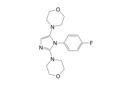 4-[1-(4-fluorophenyl)-5-(4-morpholinyl)-2-imidazolyl]morpholine