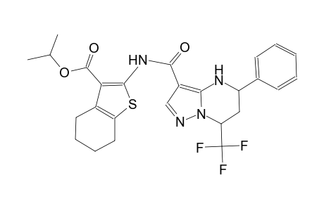 isopropyl 2-({[5-phenyl-7-(trifluoromethyl)-4,5,6,7-tetrahydropyrazolo[1,5-a]pyrimidin-3-yl]carbonyl}amino)-4,5,6,7-tetrahydro-1-benzothiophene-3-carboxylate