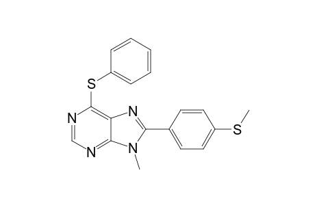 9-Methyl-6-(phenylthio)-8-[(p-methylthio)phenyl]-9H-purine