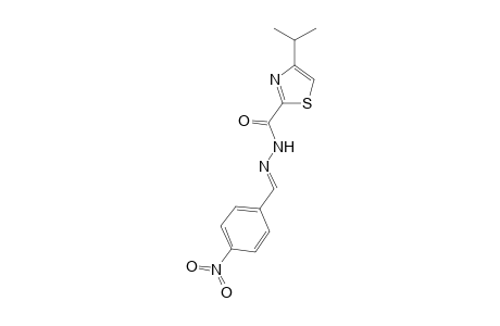 N-(4-Nitrobenzylidene)-4-isopropyl-1,3-thiazole-2-carbohydrazide