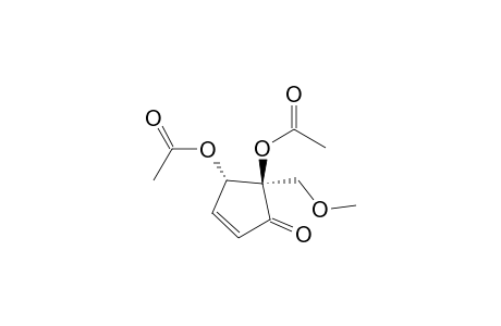 2-Cyclopenten-1-one, 4,5-bis(acetyloxy)-5-(methoxymethyl)-, cis-(.+-.)-