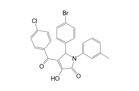 2H-pyrrol-2-one, 5-(4-bromophenyl)-4-(4-chlorobenzoyl)-1,5-dihydro-3-hydroxy-1-(3-methylphenyl)-