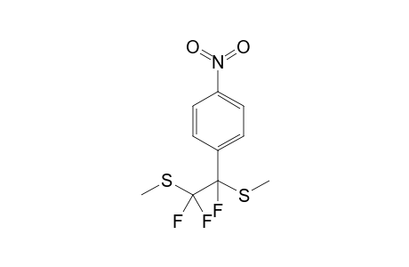 1-Nitro-4-[1,2,2-trifluoro-1,2-bis(methylsulfanyl)ethyl]benzene