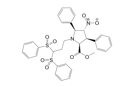 methyl (2S,3S,4R,5S)-1-[2,2-bis(benzenesulfonyl)ethyl]-4-nitro-3,5-diphenyl-pyrrolidine-2-carboxylate