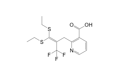 2-(3',3'-Bis(ethylsulfanyl)-2'-trifluoromethylallyl)nicotinic acid