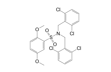 N,N-bis(2,6-dichlorobenzyl)-2,5-dimethoxybenzenesulfonamide