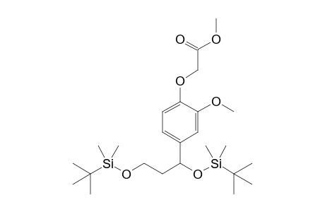Methyl {4-[1,3-bis(tert-butyldimethylsilyloxy)propyl]-2-methoxyphenoxy}acetate