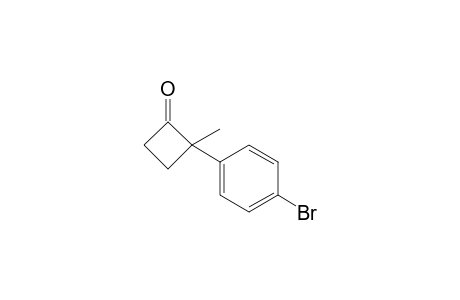 2-(4-bromophenyl)-2-methyl-1-cyclobutanone