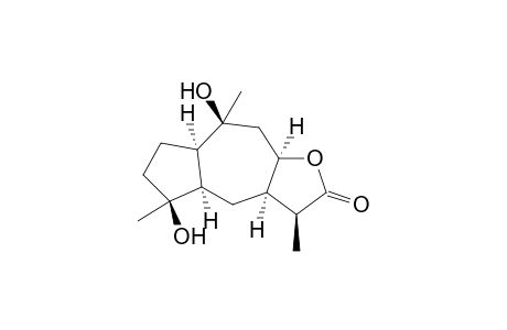 (3S*,3aR*,4aR*,5S*,7aR*,8S*,9aR*)-Decahydro-5,8-dihydroxy-3,5,8-trimethylazuleno[6,5-b]furan-2(3H)-one