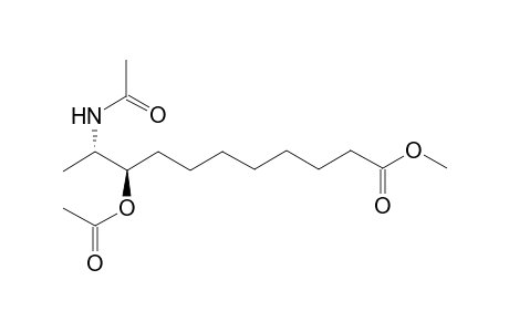 Methyl (9R,10S)-10-acetamido-9-acetoxyundecanoate