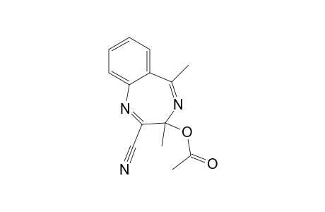 (2-cyano-3,5-dimethyl-1,4-benzodiazepin-3-yl) acetate