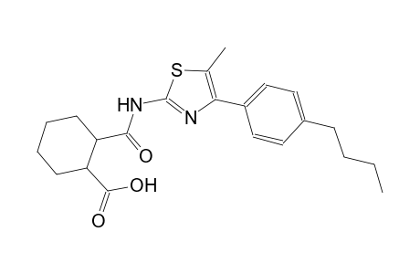 2-({[4-(4-butylphenyl)-5-methyl-1,3-thiazol-2-yl]amino}carbonyl)cyclohexanecarboxylic acid