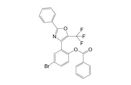 4-Bromo-2-(2-phenyl-5-(trifluoromethyl)oxazol-4-yl)phenyl benzoate
