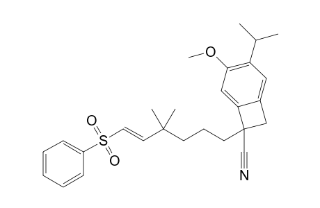 1-(4,4-Dimethyl-6-phenylsulfonylhex-5-enyl)-4-isopropyl-5-methoxy-1,2-dihydrobenzocyclobutene-1-carbonitrile